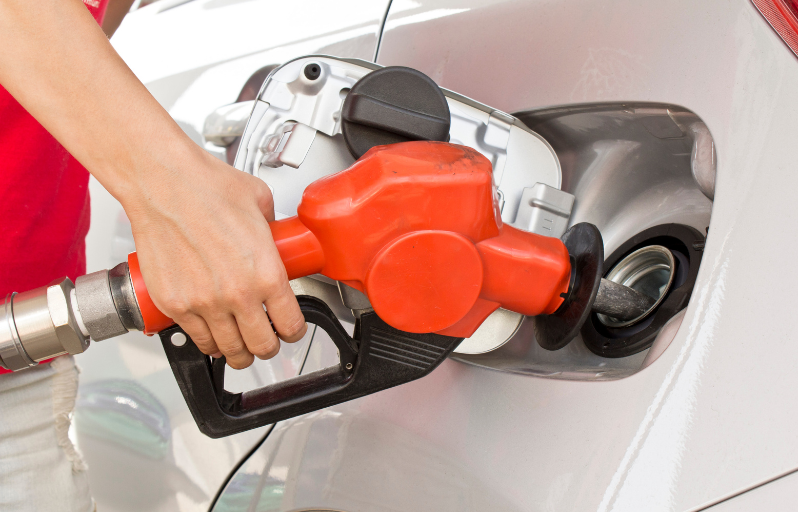 clean gasoline off car